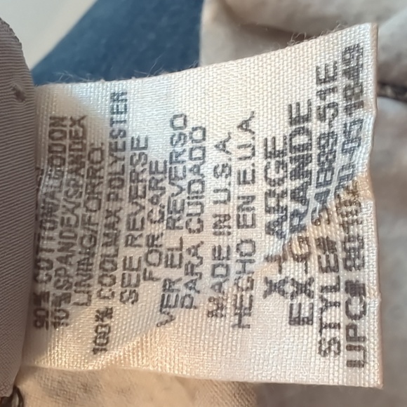 'Athletic Works' leopard print top. Size XL. 90 % cotton. Half inch straps. - Picture 3 of 4